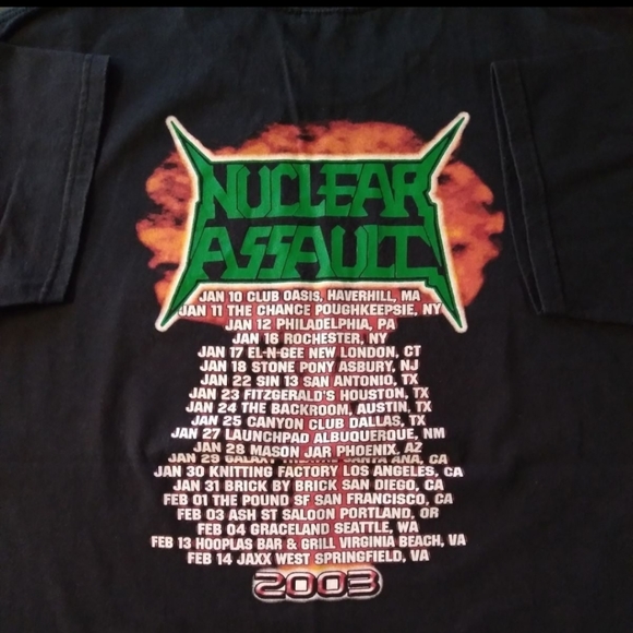 Nuclear Assault Alive Again Tour Shirt - Picture 4 of 4